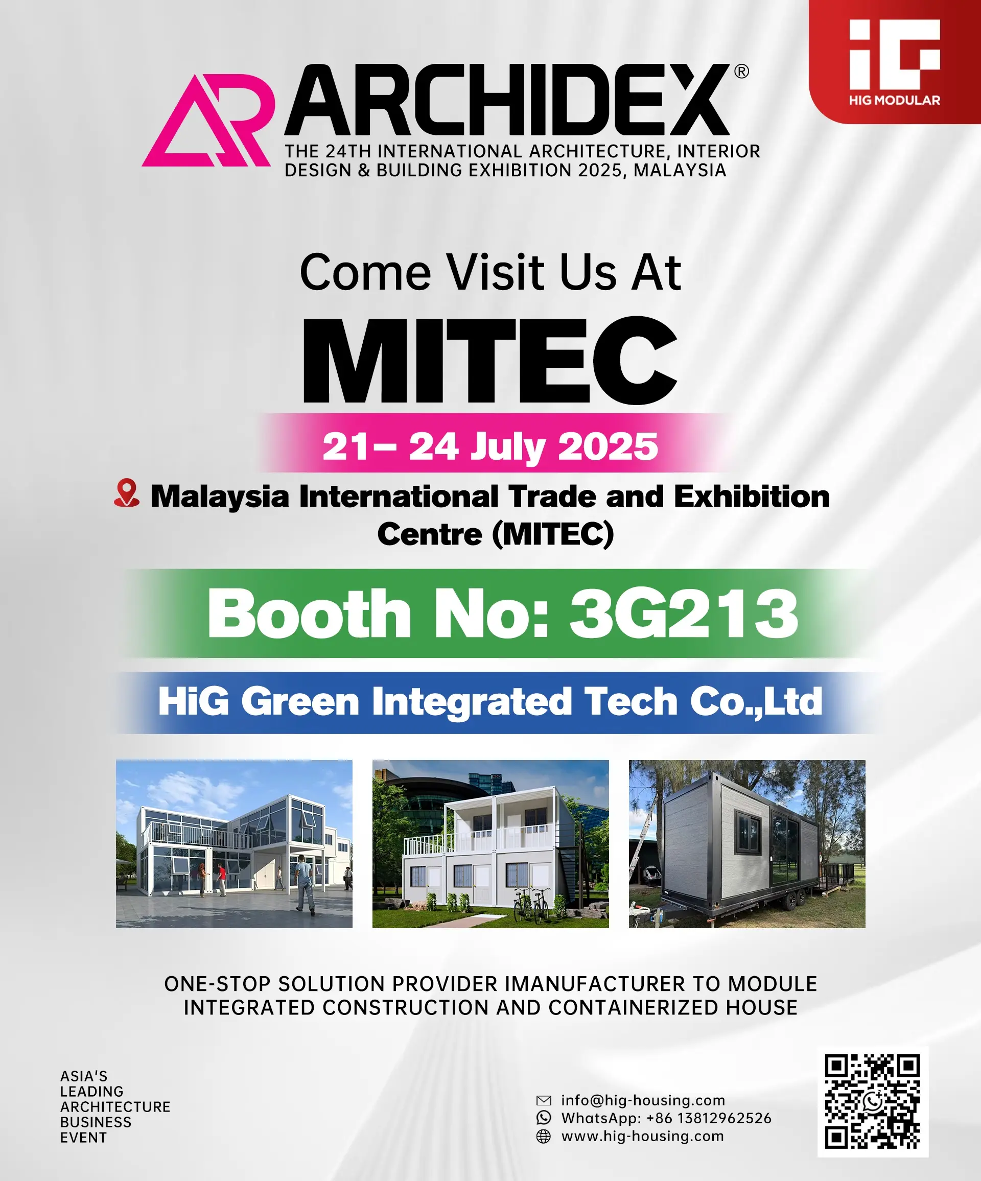 Join HiG Modular at ARCHIDEX 2025—Building the Future of Construction Together